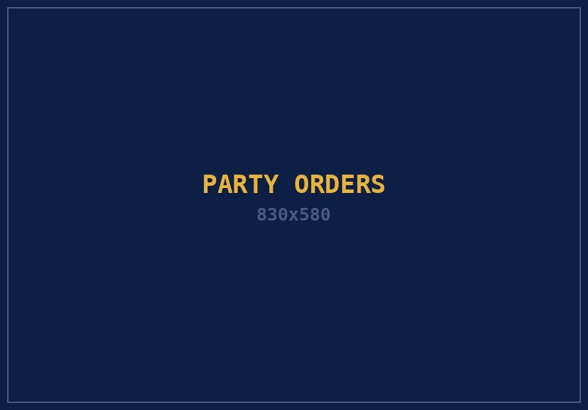 10% off party and bulk orders over $100.